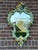 1940 French Louis XVI Green Gold Wall Mirror - 1 Pc For Sale - Image 12 of 12