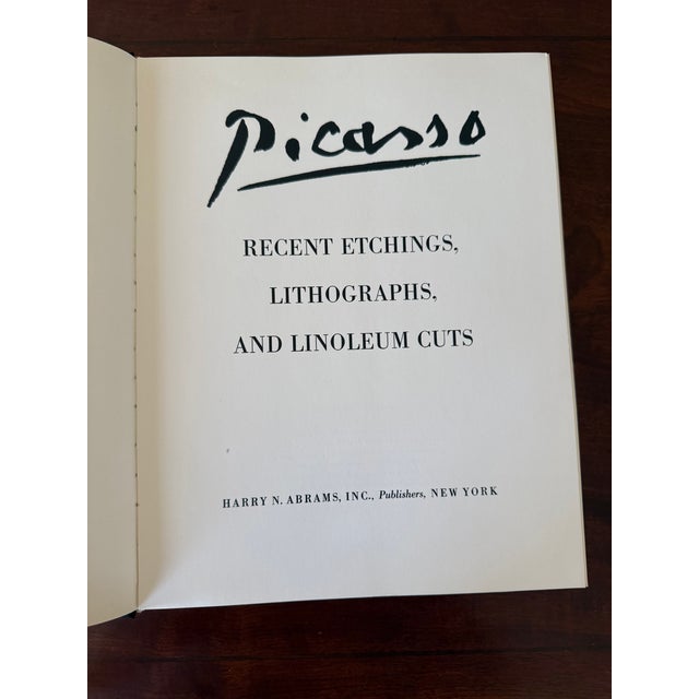 First Edition 1960s Hardcover "Picasso: Recent Etchings, Lithographs, and Linoleum Cuts" Book For Sale - Image 6 of 17