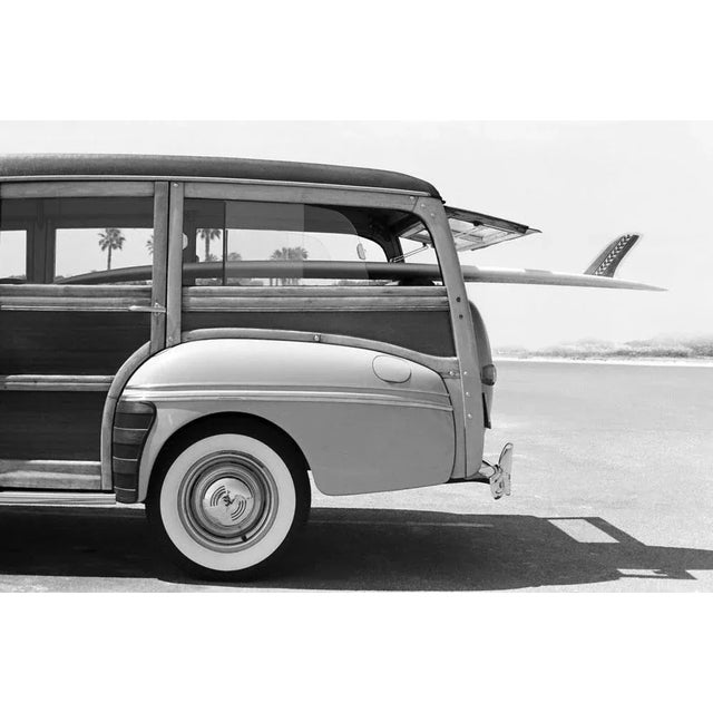Skodonnell, Old Woodie Station Wagon With Surfboard, Photographic Paper, in Flawless conditions. Designed from 2000 This...