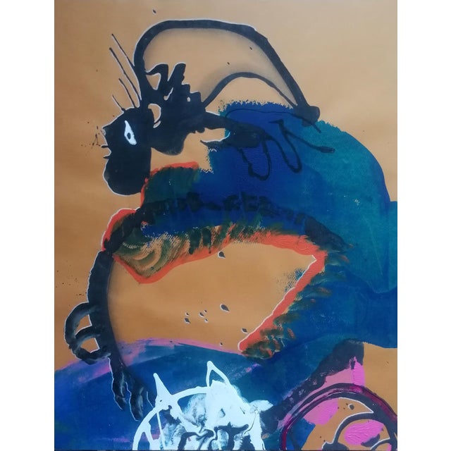 Early 21st Century Stefano Mazzolini, Zooe, 2017, Acrylic on Paper For Sale - Image 5 of 18