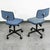 Mid-Century Modern 1960s Mid Century Modern Office Chair Pair Task Swivel Work Blue Rasmussen Labofa Two For Sale - Image 3 of 11