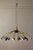 Black Mid-Century Brass and Murano Glass Chandelier in the style of Stilnovo, 1950s For Sale - Image 8 of 13