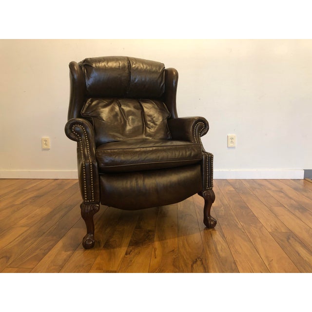 Bradington Young Presidential Reclining Wing Chair Chairish