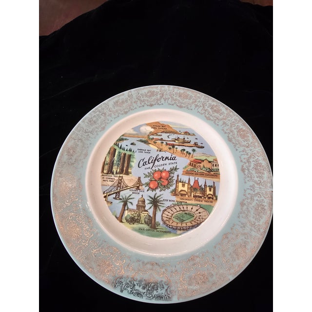 Mid-Century Modern Vintage Mid Century Modern California Collector's Plate For Sale - Image 3 of 3