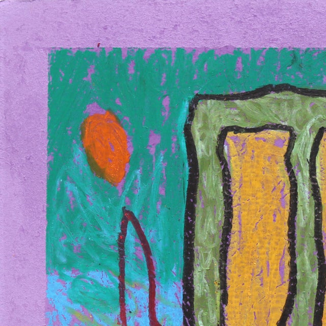 Abstract Still Life 7 - Original Bold Abstract Food Still Life Painting on Paper by Valerie Etitinwo For Sale - Image 3 of 8