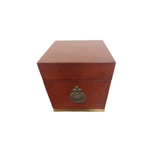 Vintage Wood and Brass Bombay Company Box For Sale - Image 9 of 9