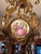 Mid 20th Century Vintage Gilt Metal & Hand-Painted Porcelain Medallion Chandelier, Rococo Revival Style For Sale - Image 5 of 8