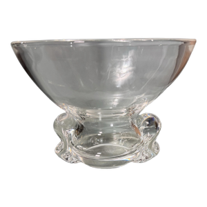 Vintage Steuben 5" Art Glass Compote Bowl With Pinched Footed Base