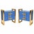 Cornflower blue back-painted glass brings a fresh colour accent to these made-to-order Italian nightstands. The matching...