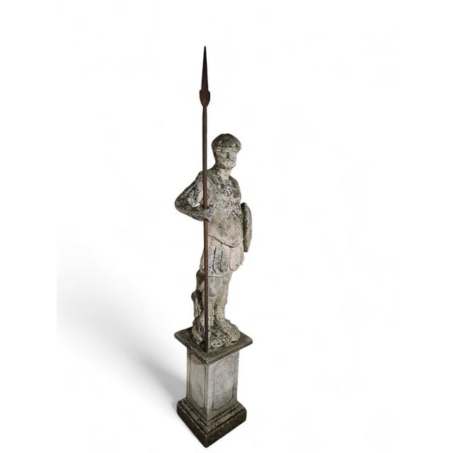 Large 19th Century Italian Limestone Statue, 1890s For Sale - Image 16 of 18