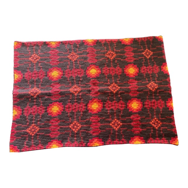 Southwestern Needlepoint Rug or Mat For Sale