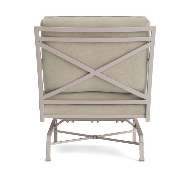 Brown Jordan Brown Jordan Venetian Motion Lounge Chair, Dove frame with Fusion Meadow fabric For Sale - Image 4 of 11