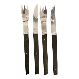 Stainless Steel 3010 Cutlery by Helmut Alder for Amboss, 1957, Set of 4 For Sale