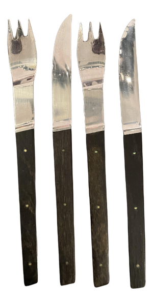 Stainless Steel 3010 Cutlery by Helmut Alder for Amboss, 1957, Set of 4