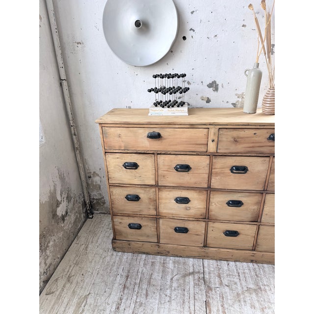 Pine Workshop Cabinet with Drawers, 1950s For Sale - Image 14 of 18