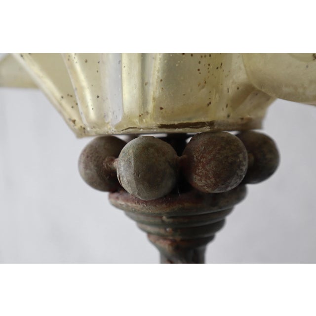 Metal Pair of Art Deco Styled Floor Lamps by Carlos De Anda For Sale - Image 7 of 10