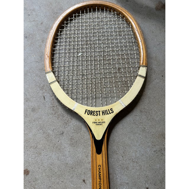 Up for consideration is a beautiful vintage collection of wooden miscellaneous tennis rackets that include: Tad Davis...
