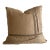 Hand-Pleated Metallic Linen Pillow With Velvet Cross Pattern ( Insert Included ) For Sale