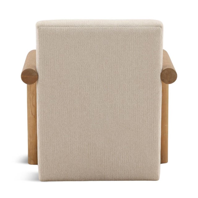 Coren Tailored Coastal Modern Lounge Chair For Sale - Image 4 of 6