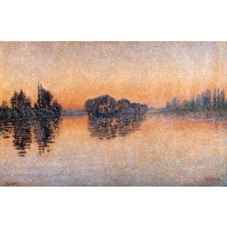 Paul Signac Sunset Herblay Limited Edition Giclee For Sale
