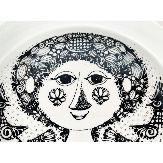 Mid-Century Modern Danish Flora Bowl by Bjørn Wiinblad for Nymölle, Denmark, 1960s For Sale - Image 4 of 11