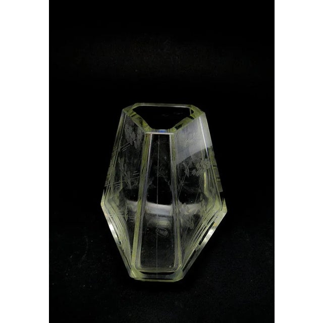 1950s Art Deco Vase from Moser, Former Czechoslovakia, 1950s For Sale - Image 5 of 6