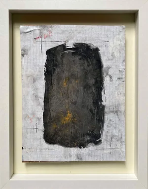 "Paladin #2" Contemporary Abstract Mixed-Media Painting by G. Campbell Lyman, Framed