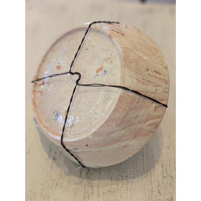 Rustic European Mid 19th Century Spanish Ceramic Fajalauza Bowl From Granada For Sale - Image 3 of 7