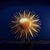 Vintage Gilt Sunburst Wall Light with Textured Dome, 1950s For Sale - Image 11 of 14