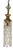Mid 20th Century Mid 20th Century Murano Open Clear Lattice Cylinder Ormolu Pendant Light For Sale - Image 5 of 18