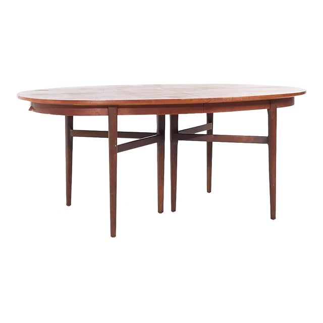 Arne Vodder for Sibast Mid Century Danish Teak Expanding Dining Table With 2 Leaves For Sale