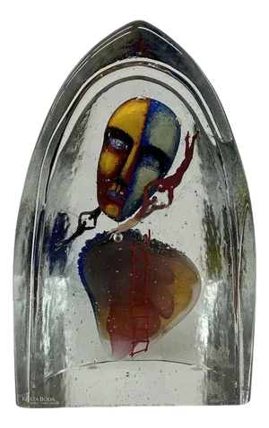 Glass Sculpture by Bertil Vallien for Kosta Boda