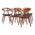 Ejvind A. Johansson for Ivan Gern Møbelfabrik Model 84 Mid Century Danish Teak Eye Dining Chairs - Set of 6 For Sale