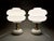 1970s Milk Glass & Brass Table Lamps attributed to Napako, Czechoslovakia, 1970s, Set of 2 For Sale - Image 5 of 12