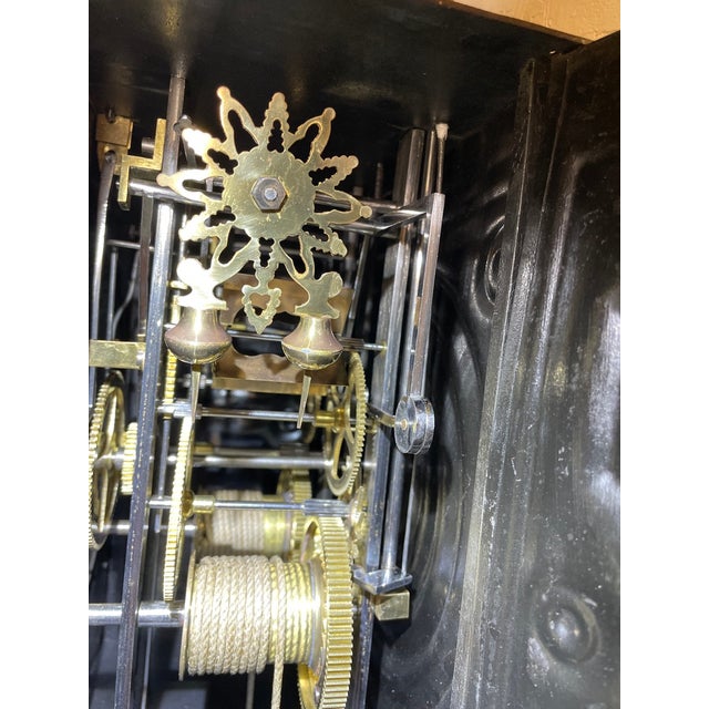 Wood 19th Century French Comtoise Grandfather Clock For Sale - Image 7 of 10