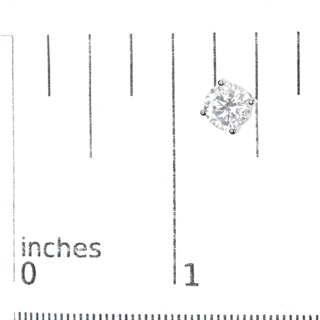 Early 21st Century 14K White Gold 2 3/4 Cttw Round Brilliant-Cut Lab Grown Diamond Classic 4-Prong Stud Earrings (F-G Color, VS1-VS2 Clarity) For Sale - Image 5 of 5