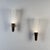 A rare and sculptural pair of large “Model 1537” wall lights designed by Pietro Chiesa for Fontana Arte in the 1940s — an...