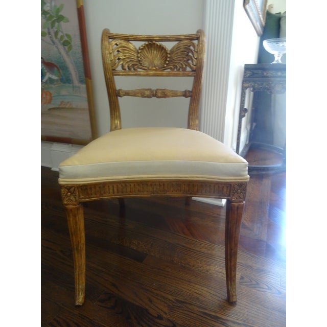 Traditional Late 20th Century Rose Tarlow Style Regency Shell Back Chair For Sale - Image 3 of 13
