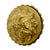 Brass Vintage Brass Towel Bar or Curtain Rod With Ornate Cast Finials & Greek Key Mounting Brackets For Sale - Image 8 of 14