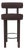 Collector Modern Moca Bar Stool in Tricot Dark Brown Fabric by Studio Rig For Sale