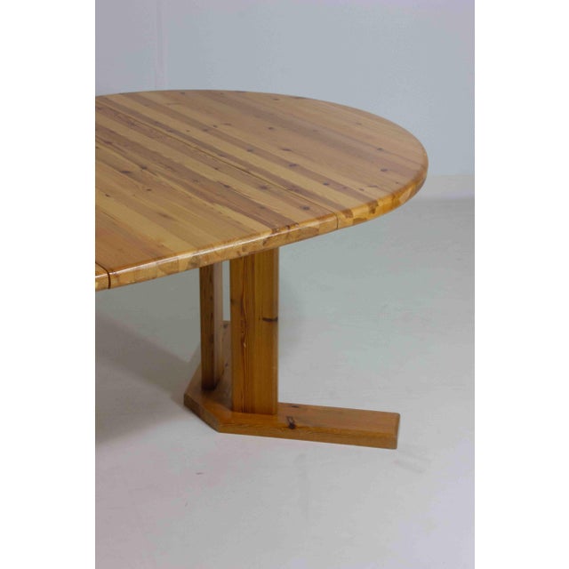 Extendable Pine Dining Table attributed to Rainer Daumiller, 1970s For Sale - Image 4 of 10