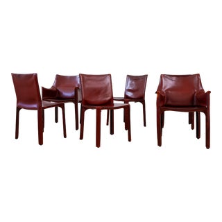 Mid 20th Century Mario Bellini for Cassina Cab Chairs- Set of 6 For Sale