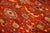 1890s Antique Red Ground Overscale Botanical Knotted Wool Persian Sultanabad Rug For Sale - Image 4 of 9