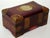 Vintage Chinese Rosewood Jewelry Box With Brass Fittings and Carved Jade Inlay For Sale - Image 6 of 7
