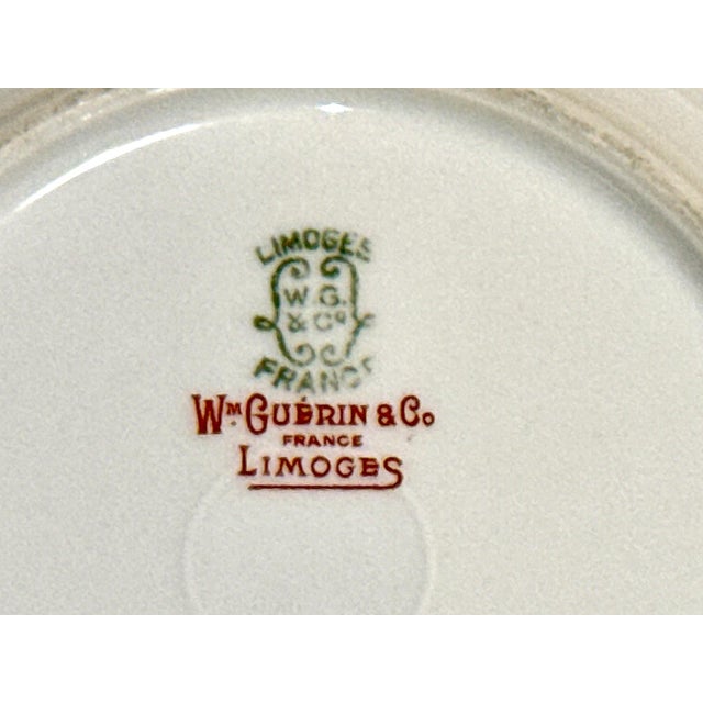 Ceramic French Limoges Bird of Paradise Plates - 6 1/4" For Sale - Image 7 of 7