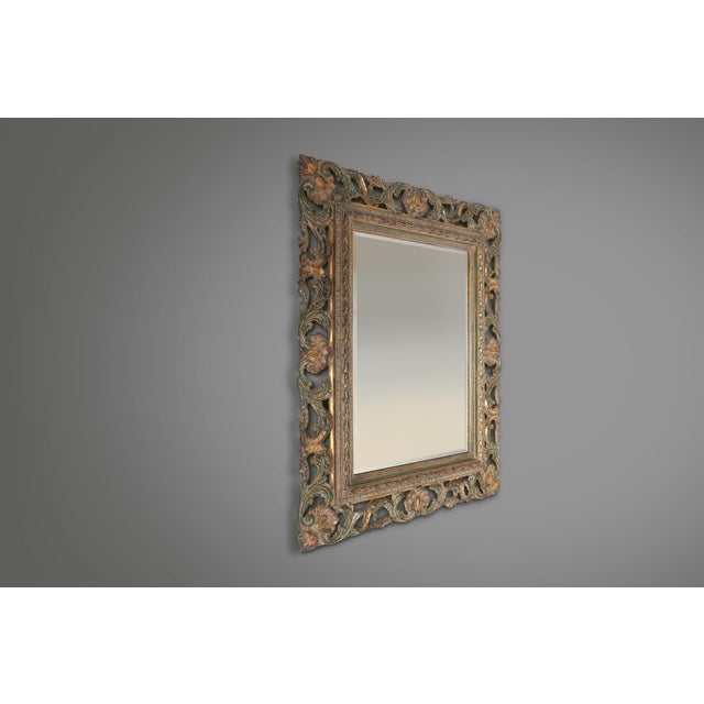 1970s 20th Century Baroque Mirror in Resin, Belgium, 1970s For Sale - Image 5 of 11