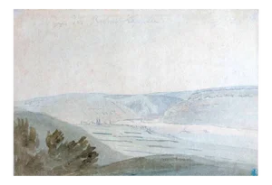 Wide Valley - Watercolor by Anonymous Flemish Master 17th Century 17th century