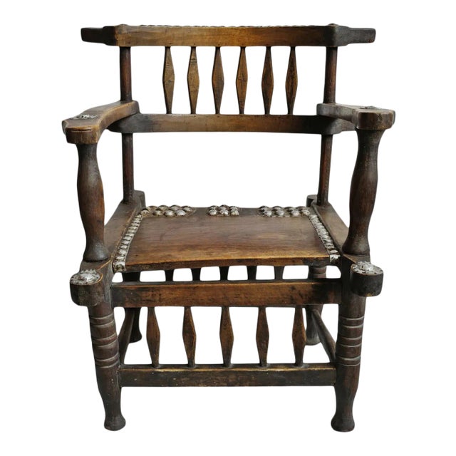 Vintage Malenka African Chief Chair For Sale