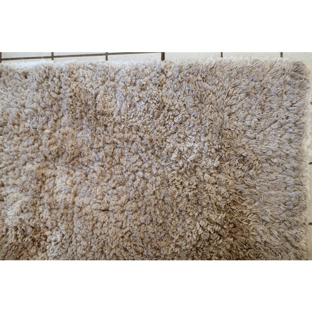 1960s, Vintage Scandinavian Shag Rug, Flokati Style, 6 X 6 For Sale - Image 12 of 13
