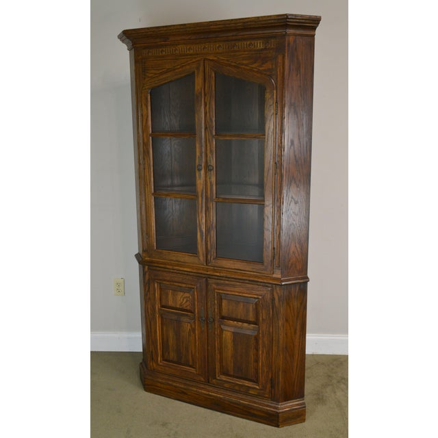 Ethan Allen Royal Charter Oak Corner Chairish